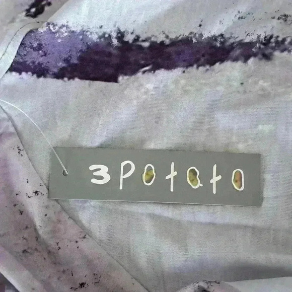 3 Potato Open Cardigan - Colors: Lavenders, Greens, Browns - Size: XL - Picture 5 of 7